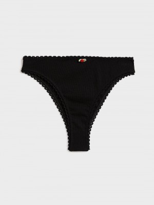 Rouje Carmen Panties Dameundertøy Svarte | Norge_P46346