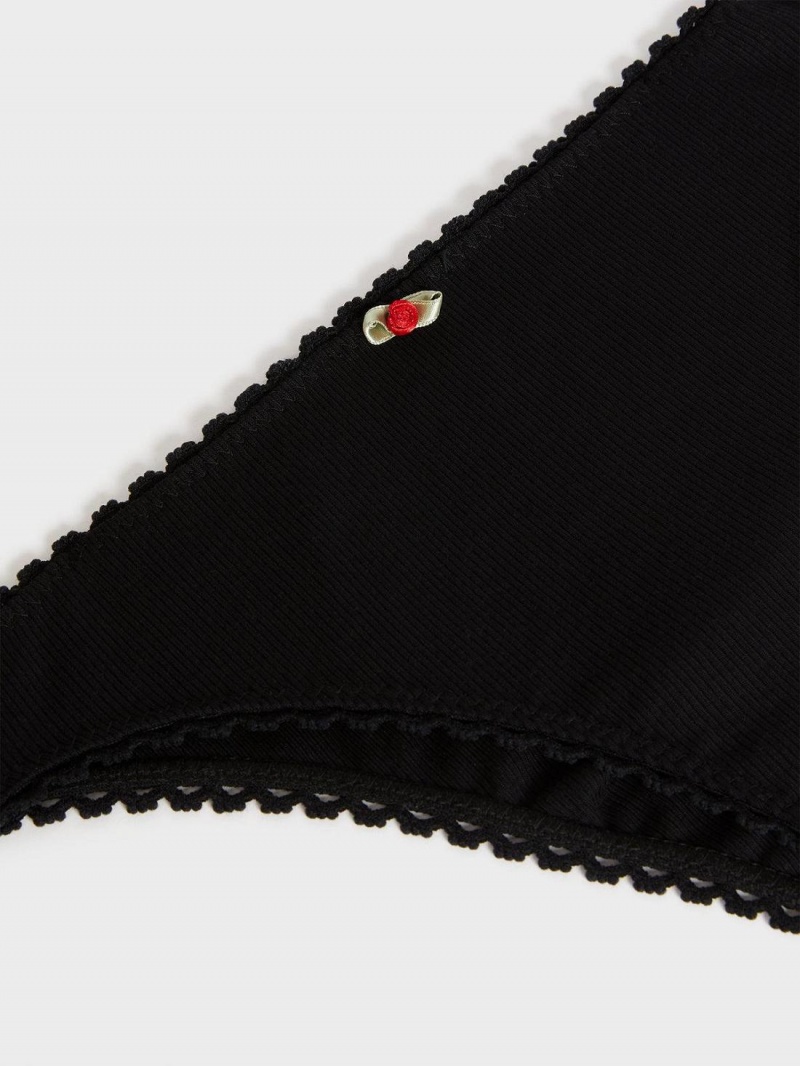 Rouje Carmen Panties Dameundertøy Svarte | Norge_P46346