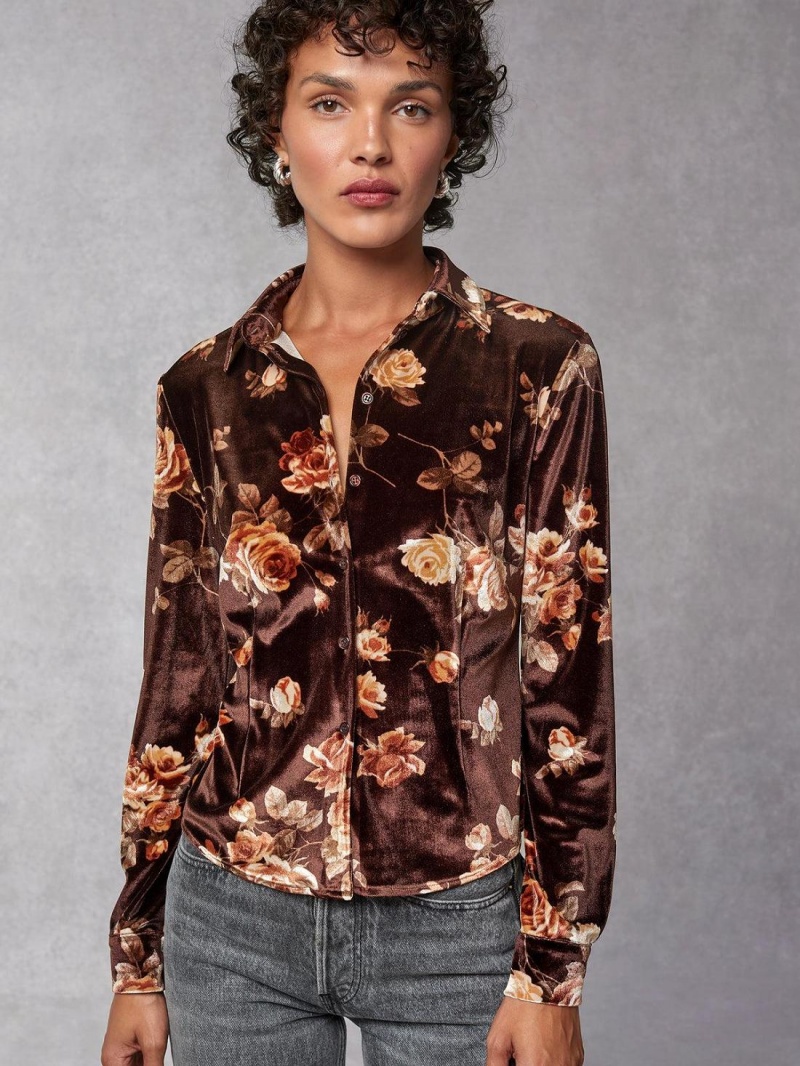 Rouje Palmyra Shirt Topper Brune | Norge_P81199